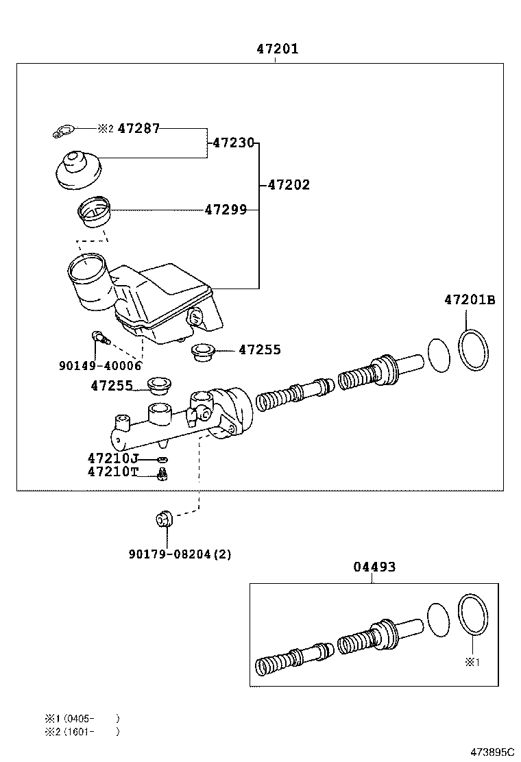47220-02210 RESERVOIR SUB-ASSY, BRAKE MASTER CYLINDER product image