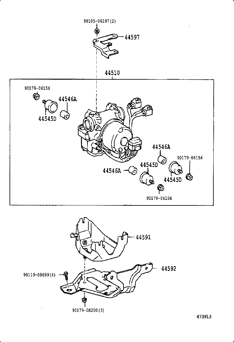 44510-60010 ACTUATOR ASSY, BRAKE product image