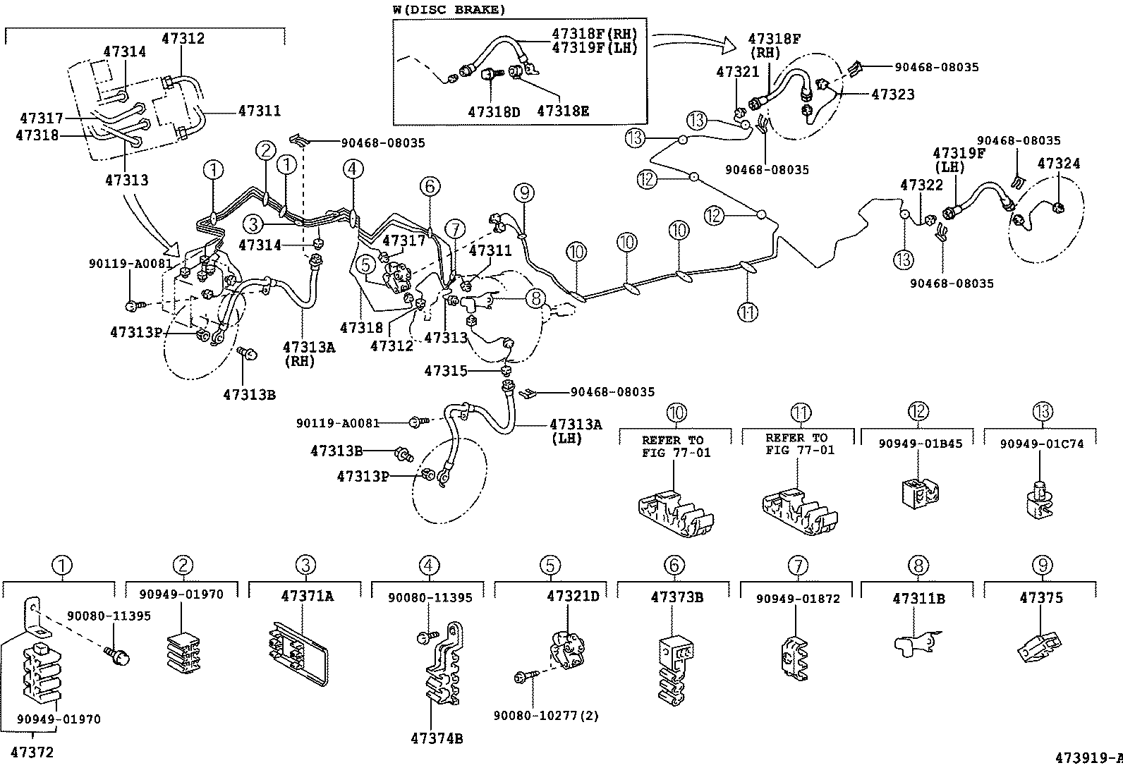 44050-01010 ACTUATOR ASSY, BRAKE product image
