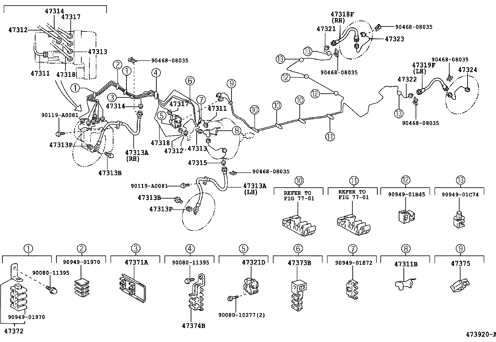 44050-01010 ACTUATOR ASSY, BRAKE product image