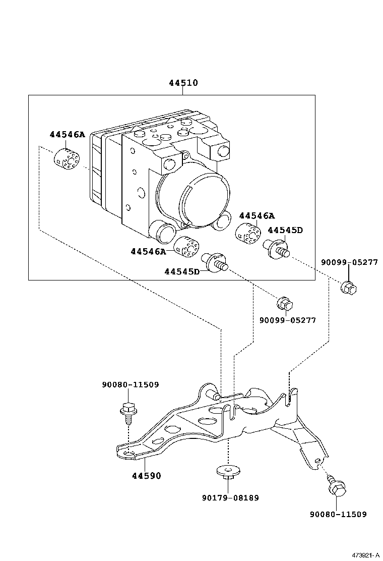 44050-01010 ACTUATOR ASSY, BRAKE product image