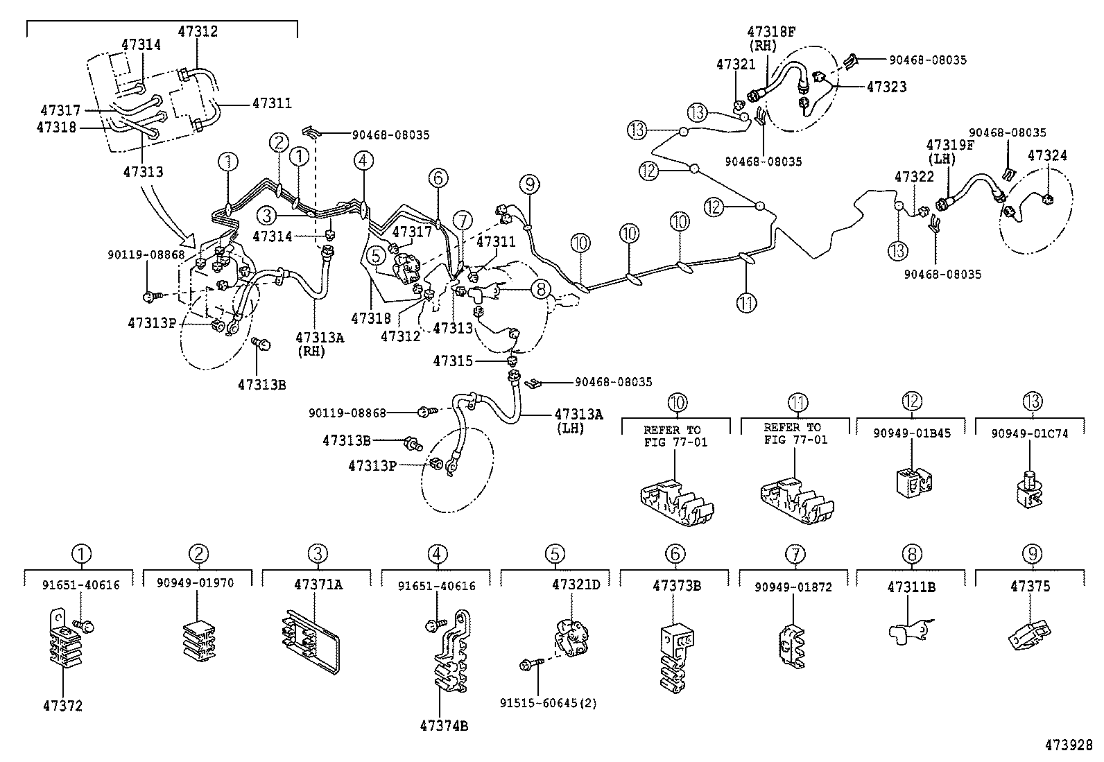44546-0C050 CUSHION, BRAKE ACTUATOR BOLT product image