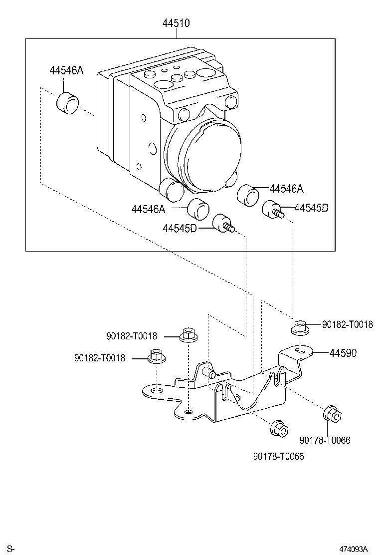 44050-71070 ACTUATOR ASSY, BRAKE product image