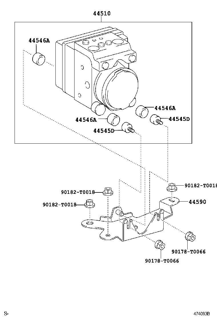 44050-71081 ACTUATOR ASSY, BRAKE product image