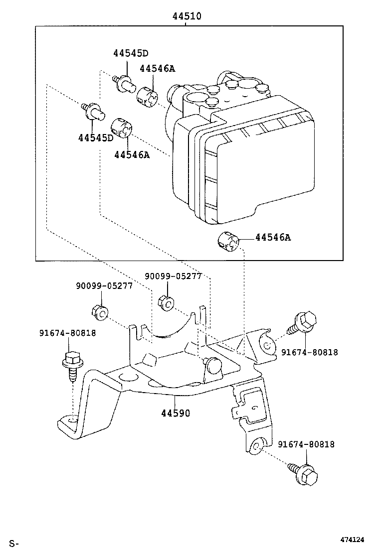 44050-28070 ACTUATOR ASSY, BRAKE product image