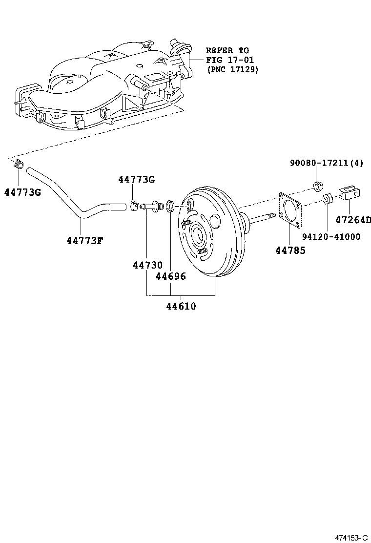 44610-04151 BOOSTER ASSY, BRAKE product image