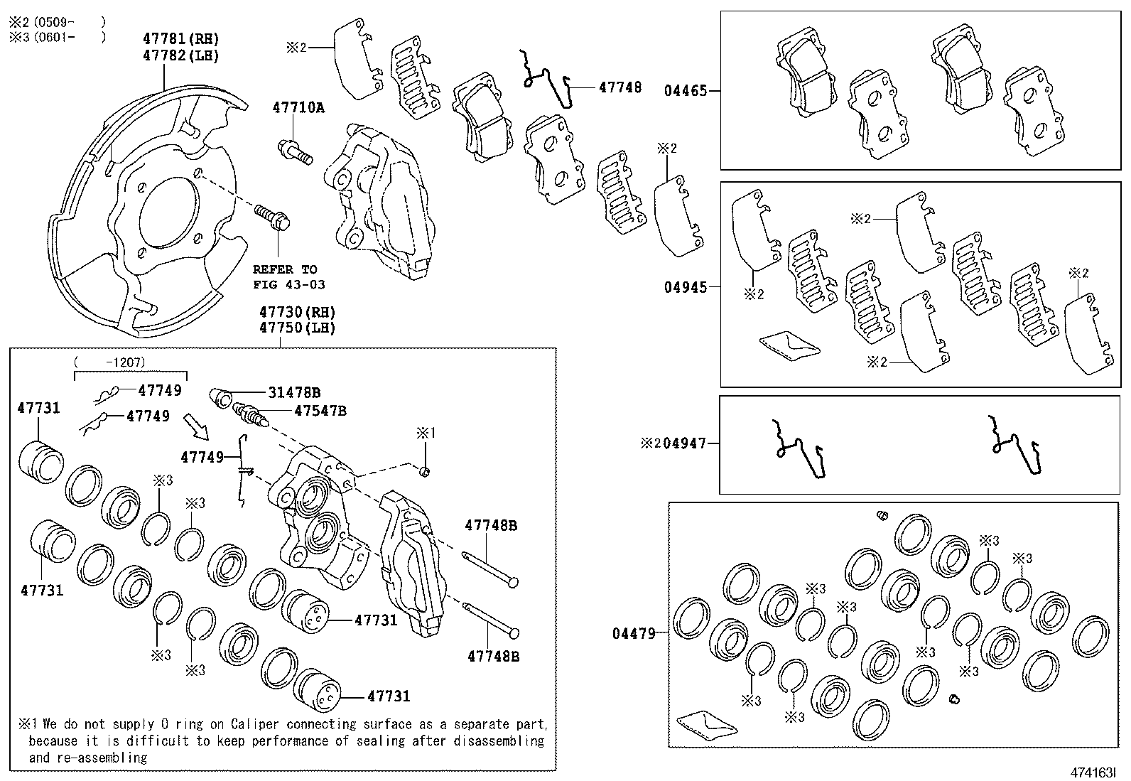 04465-04070 PAD KIT, DISC BRAKE, FRONT product image