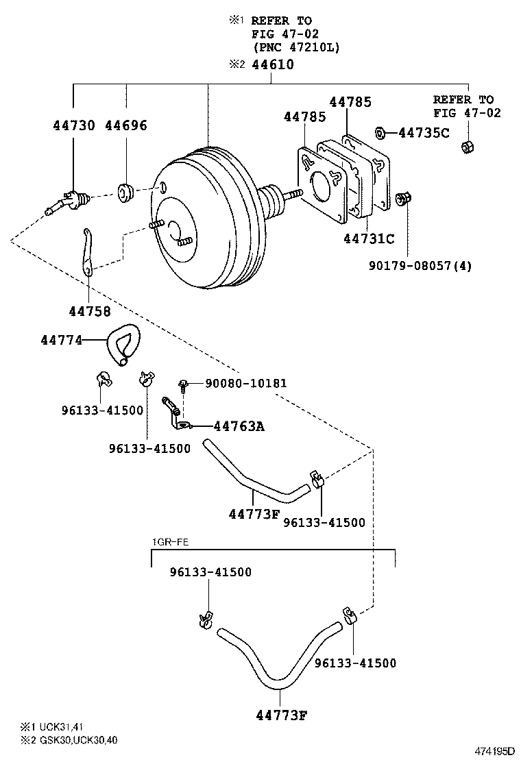44610-0C010 BOOSTER ASSY, BRAKE product image