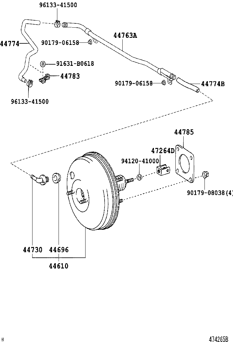 44610-68071 BOOSTER ASSY, BRAKE product image