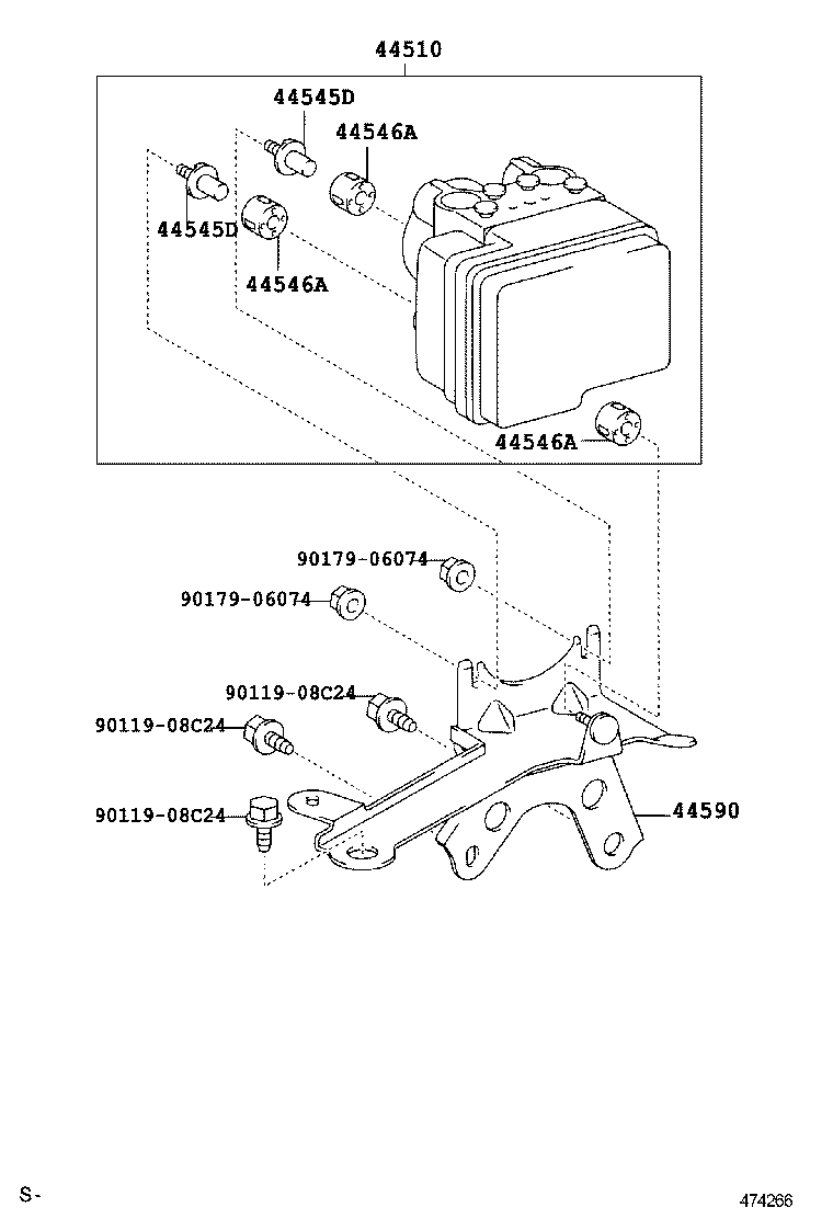 44050-52480 ACTUATOR ASSY, BRAKE product image