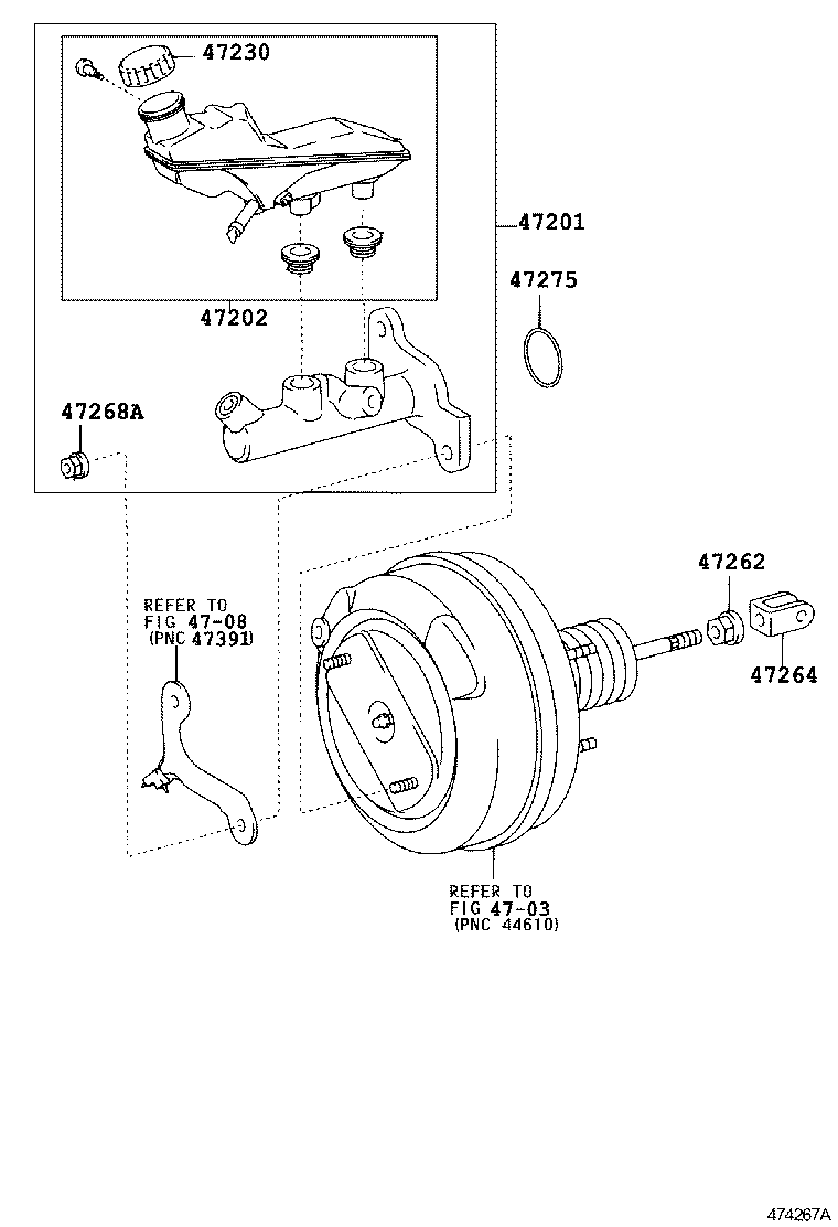 47275-02010 GASKET, BRAKE MASTER CYLINDER product image