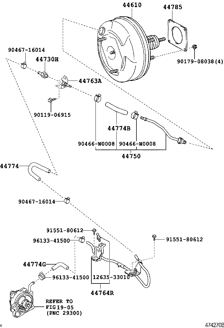 47264-63010 CLEVIS, BRAKE MASTER CYLINDER PUSH ROD product image