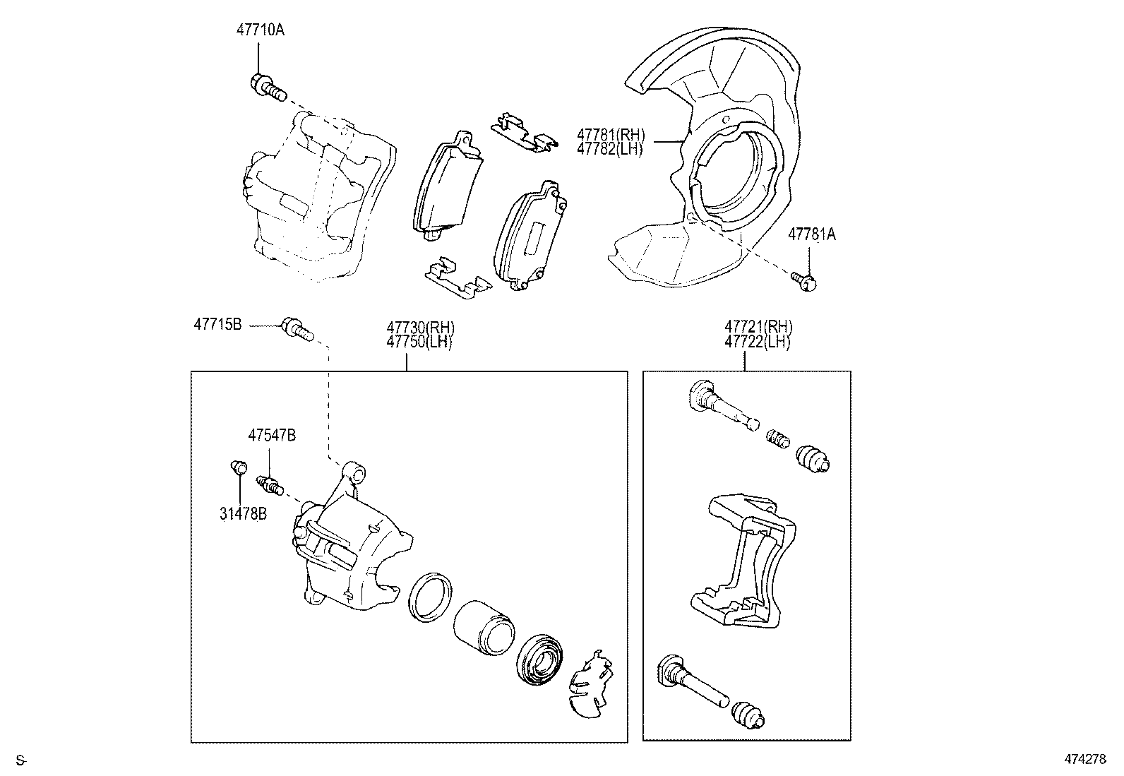 04466-02110 PAD KIT, DISC BRAKE, FRONT product image