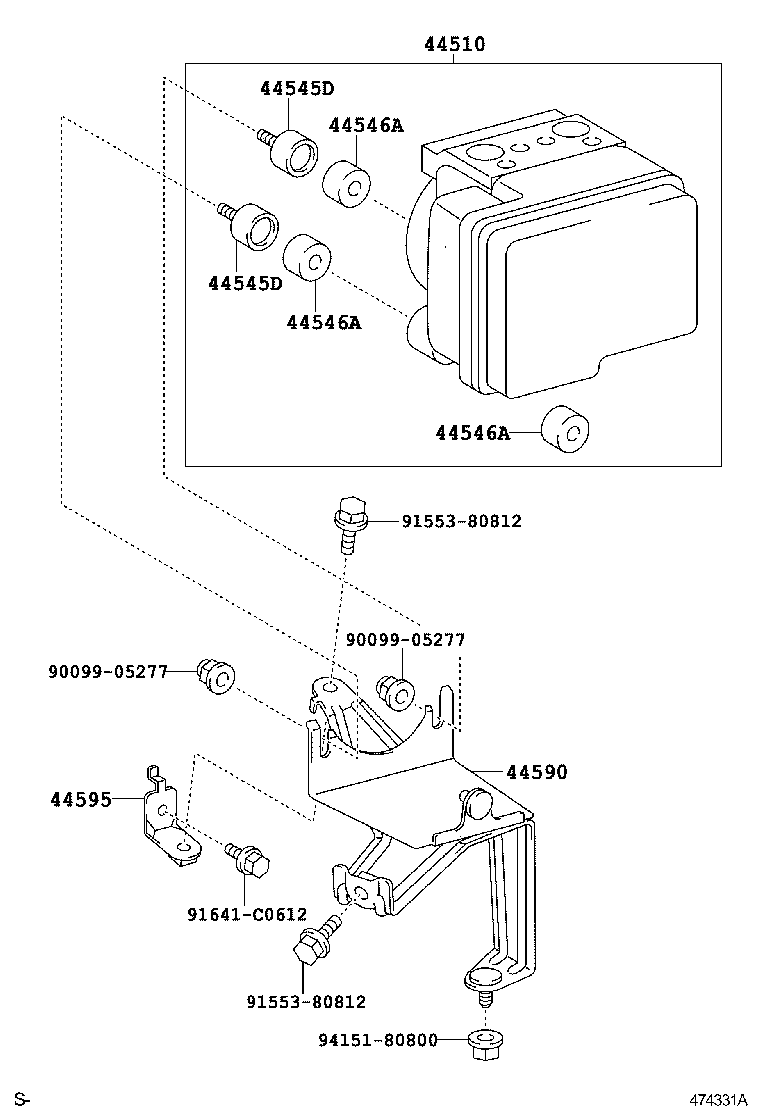 44050-22040 ACTUATOR ASSY, BRAKE product image
