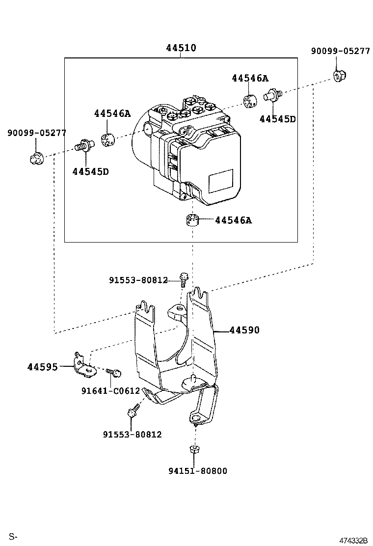 44050-22040 ACTUATOR ASSY, BRAKE product image
