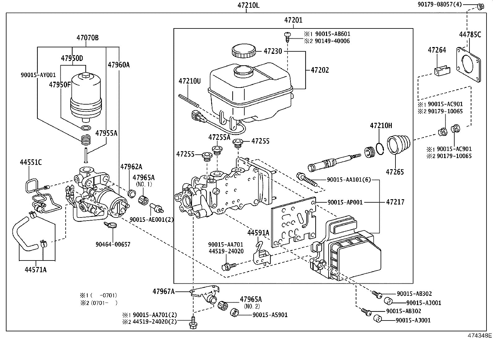 47025-35170 CYLINDER SUB-ASSY, BRAKE MASTER product image