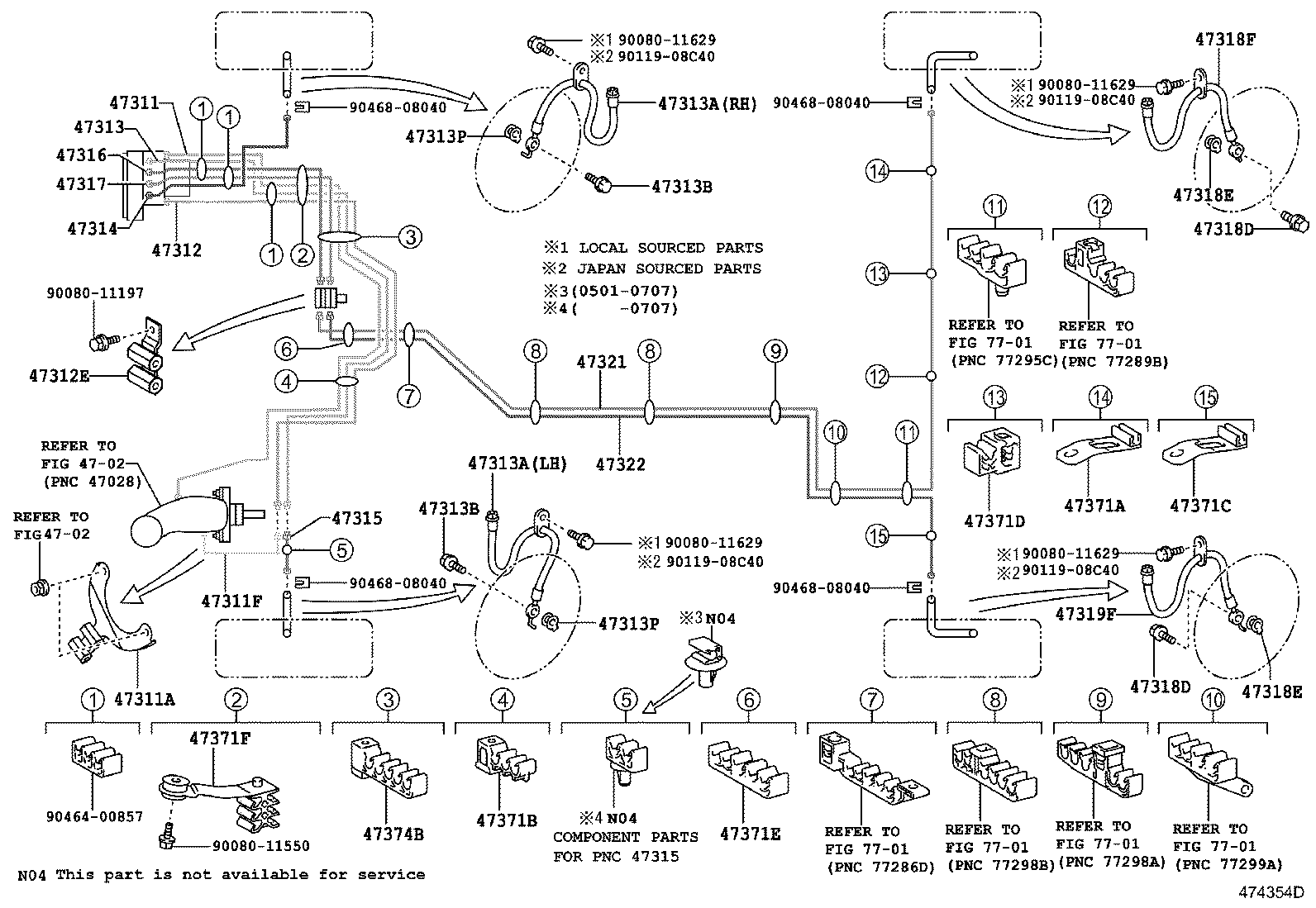 44050-07100 ACTUATOR ASSY, BRAKE product image