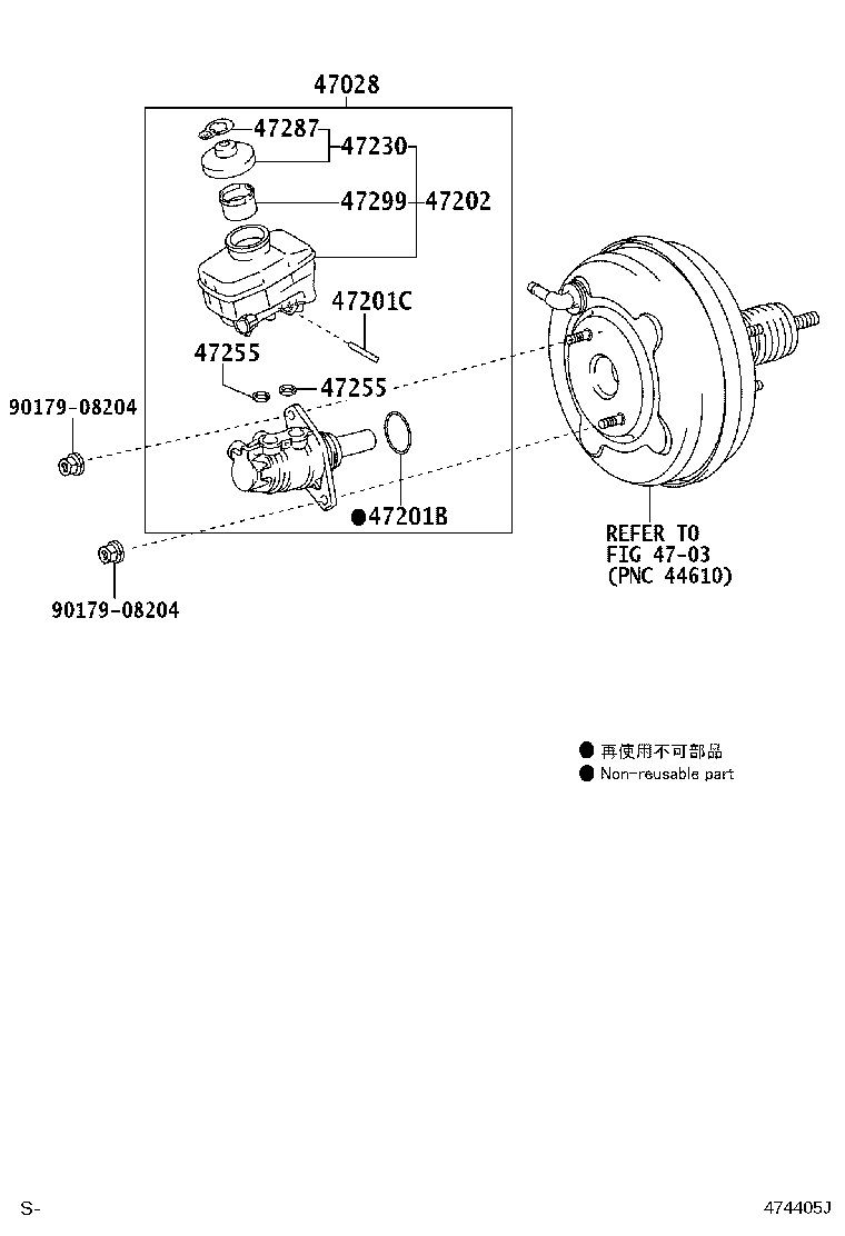 47220-30200 RESERVOIR SUB-ASSY, BRAKE MASTER CYLINDER product image