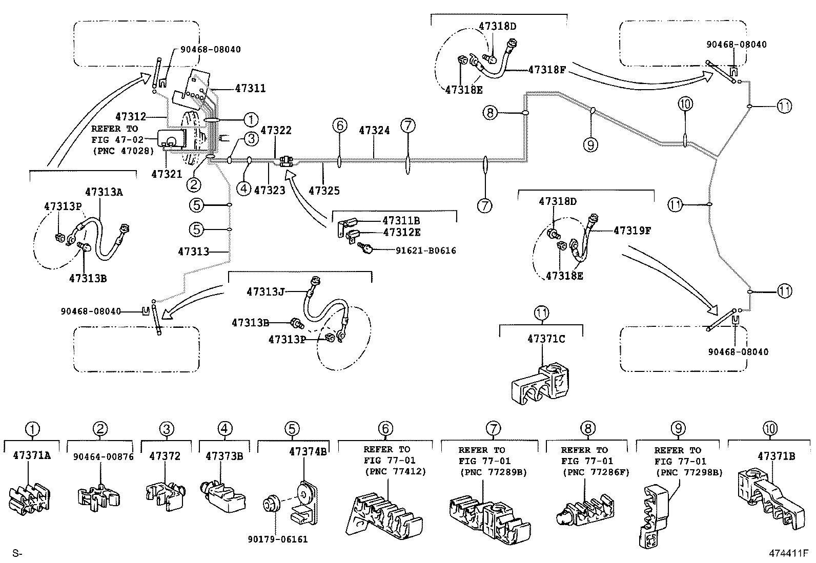 44590-30130 BRACKET ASSY, BRAKE ACTUATOR product image