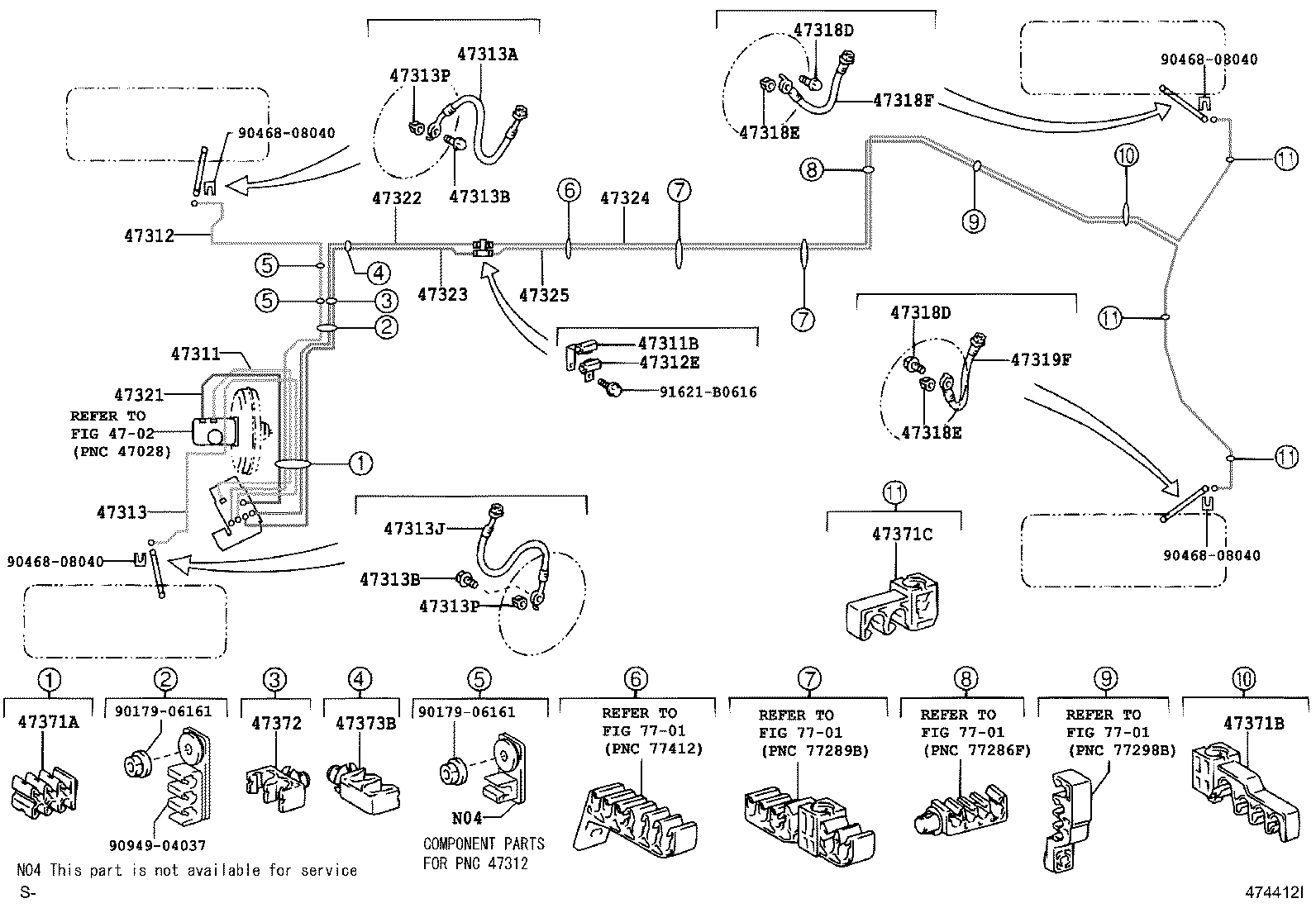 44590-30130 BRACKET ASSY, BRAKE ACTUATOR product image