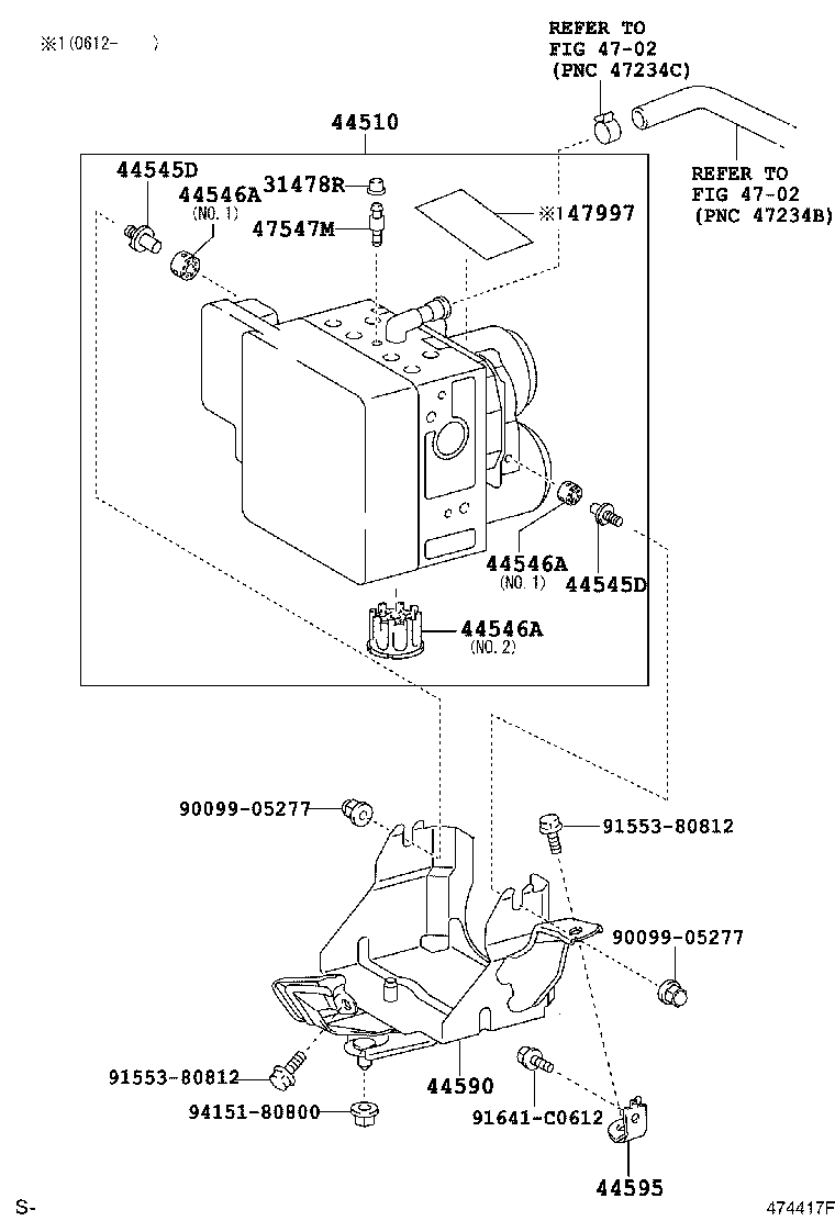 44590-30130 BRACKET ASSY, BRAKE ACTUATOR product image