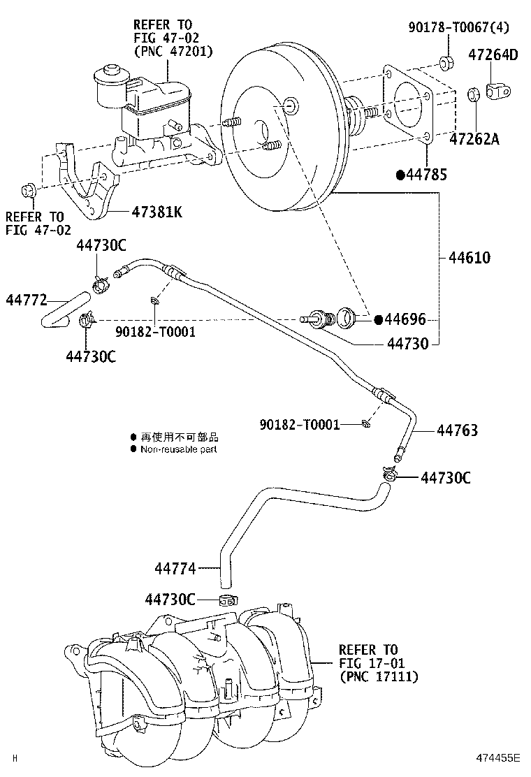 44773-0K040 HOSE, UNION TO CHECK VALVE product image