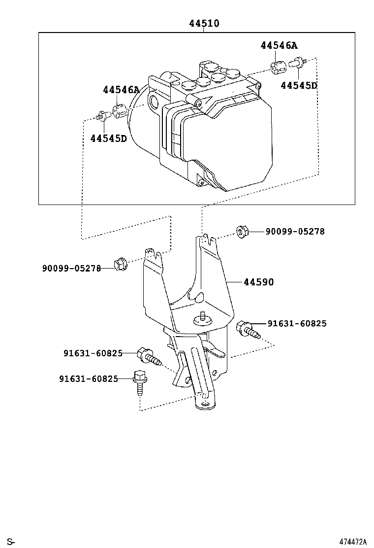 44050-52840 ACTUATOR ASSY, BRAKE product image