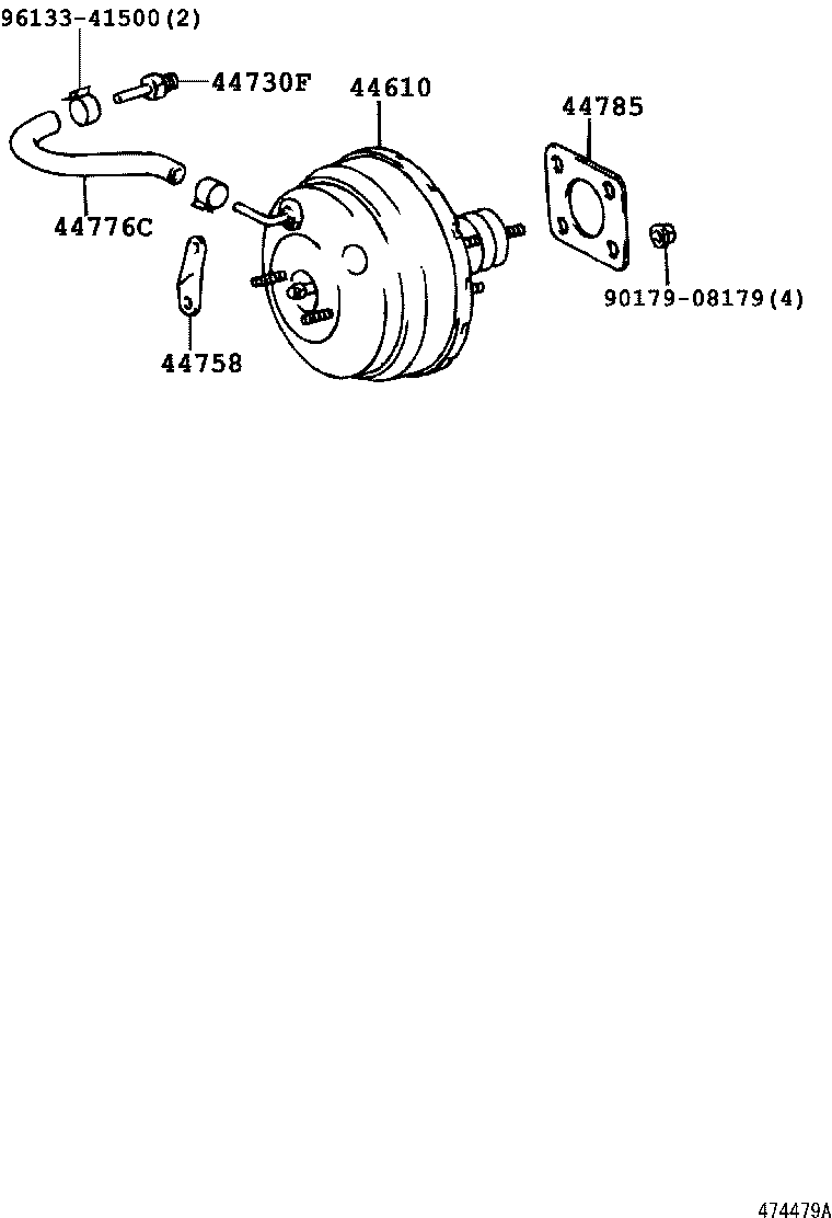44610-26530 BOOSTER ASSY, BRAKE product image