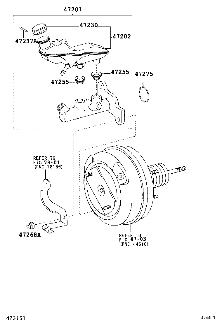 47275-02030 GASKET, BRAKE MASTER CYLINDER product image