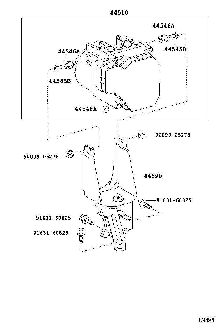 44050-52840 ACTUATOR ASSY, BRAKE product image