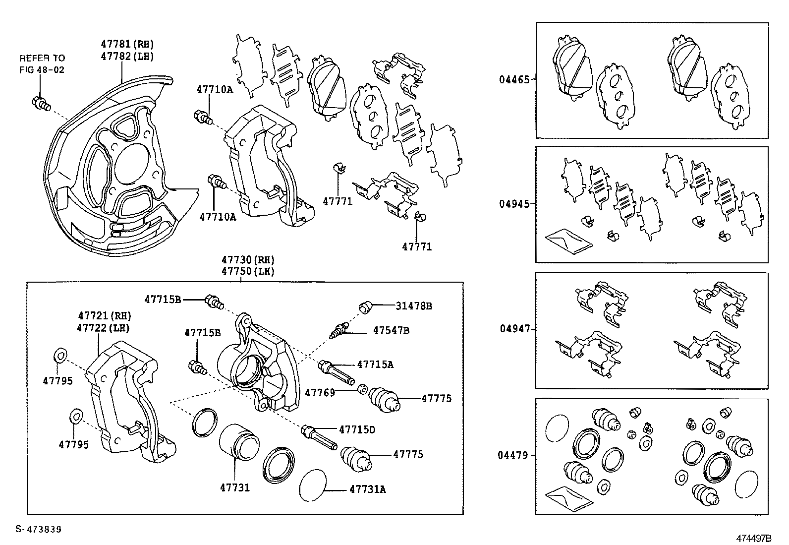 04478-30110 CYLINDER KIT, DISC BRAKE, FRONT product image