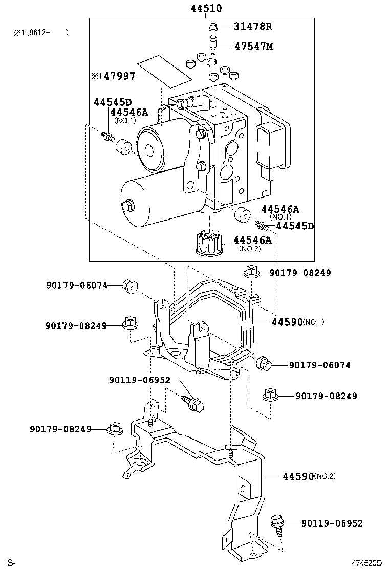 44590-48140 BRACKET ASSY, BRAKE ACTUATOR product image