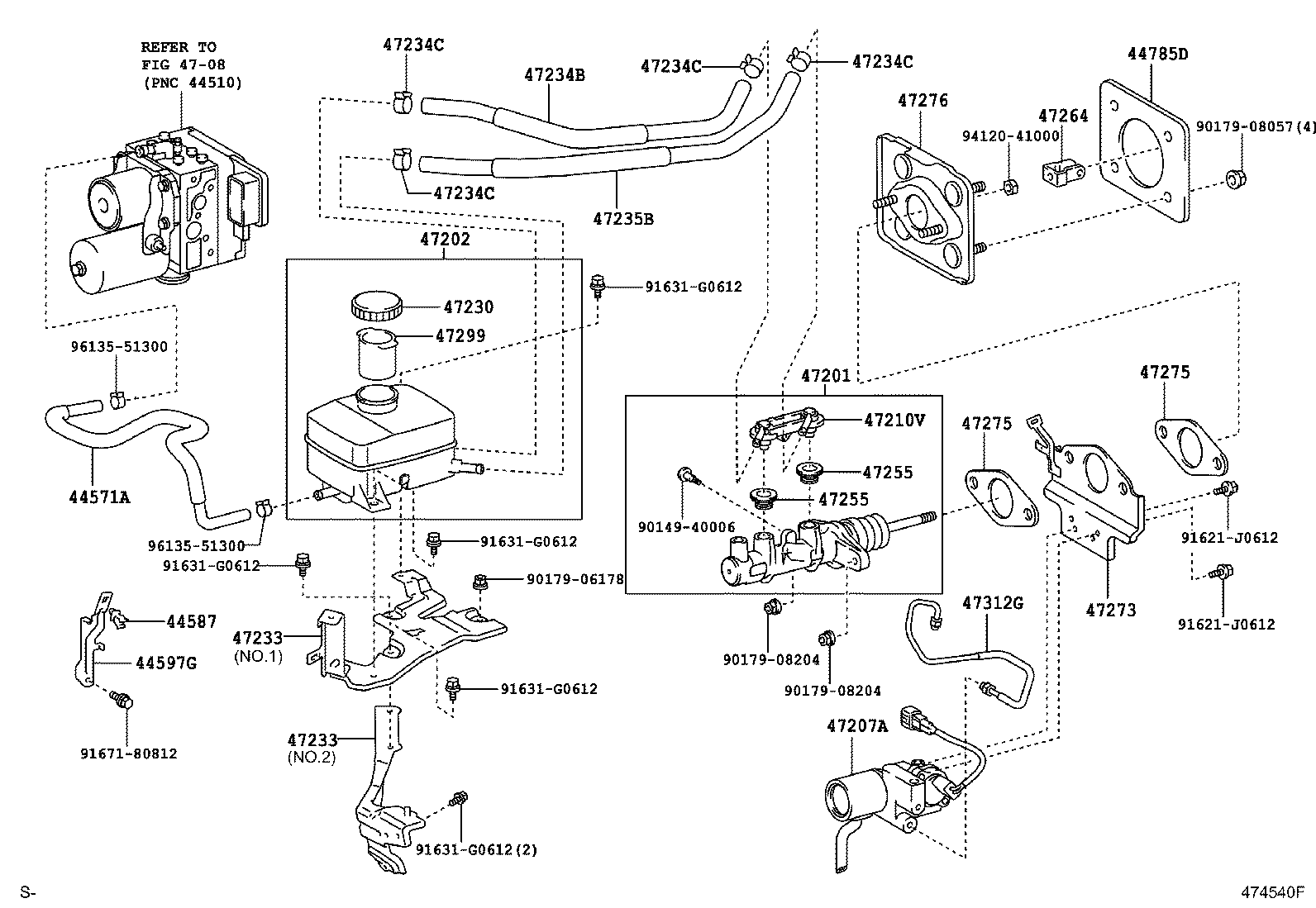 47220-48180 RESERVOIR SUB-ASSY, BRAKE MASTER CYLINDER product image
