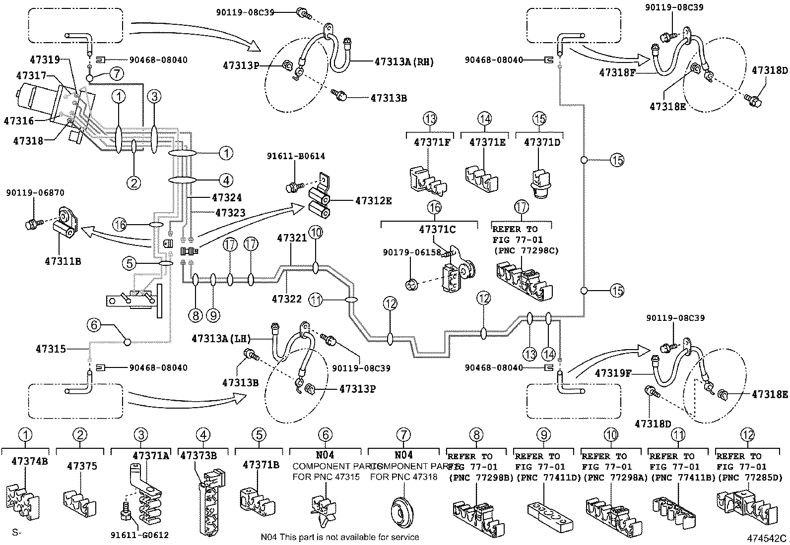 44590-48200 BRACKET ASSY, BRAKE ACTUATOR product image