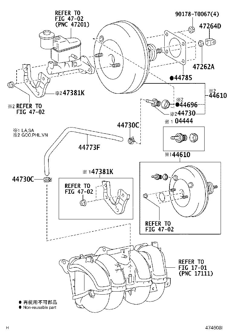 44773-0K040 HOSE, UNION TO CHECK VALVE product image