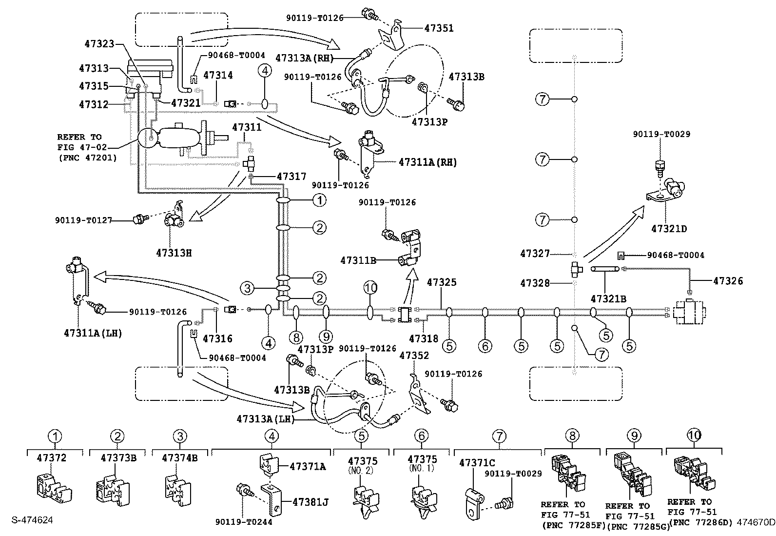 44050-71010 ACTUATOR ASSY, BRAKE product image