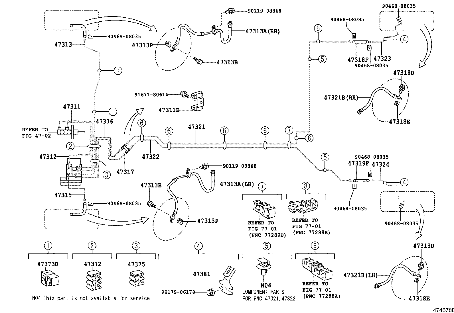 44590-52160 BRACKET ASSY, BRAKE ACTUATOR product image
