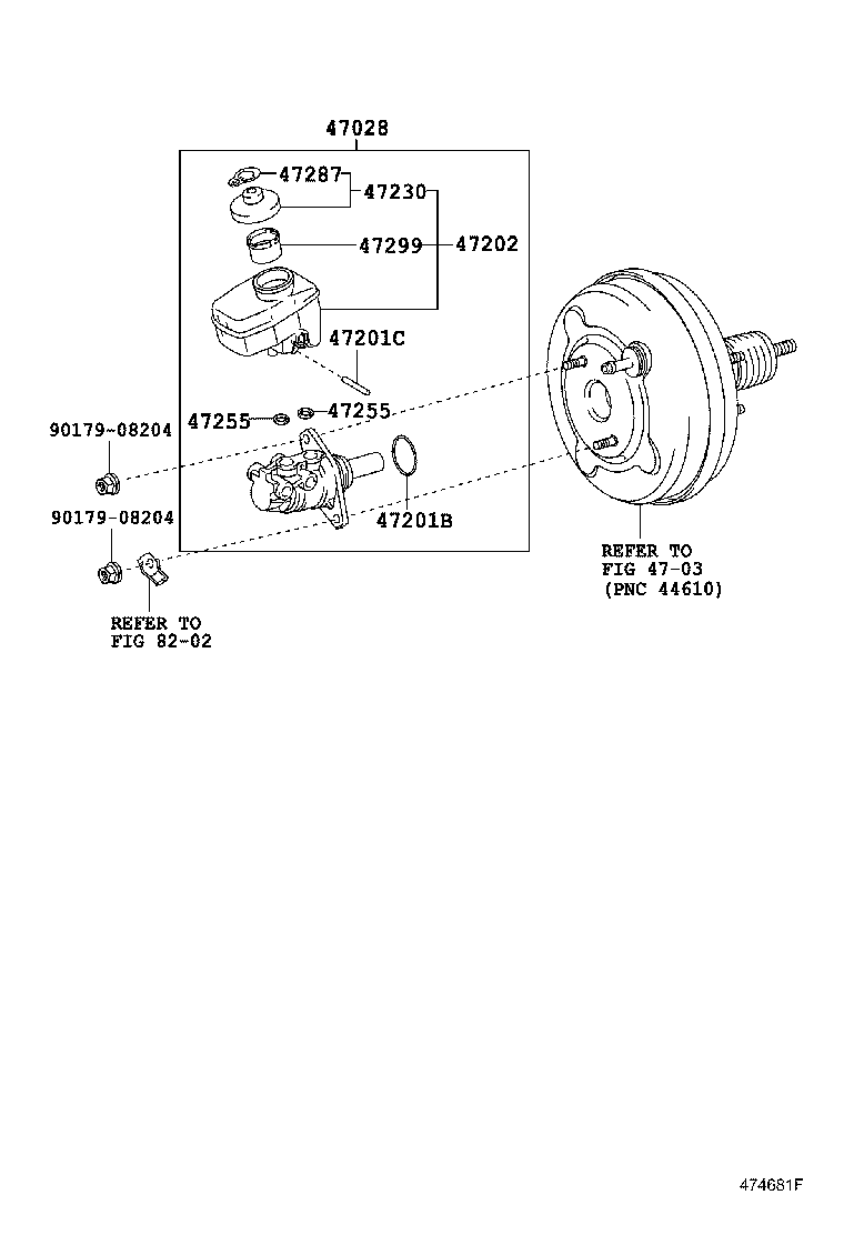 47220-53070 RESERVOIR SUB-ASSY, BRAKE MASTER CYLINDER product image