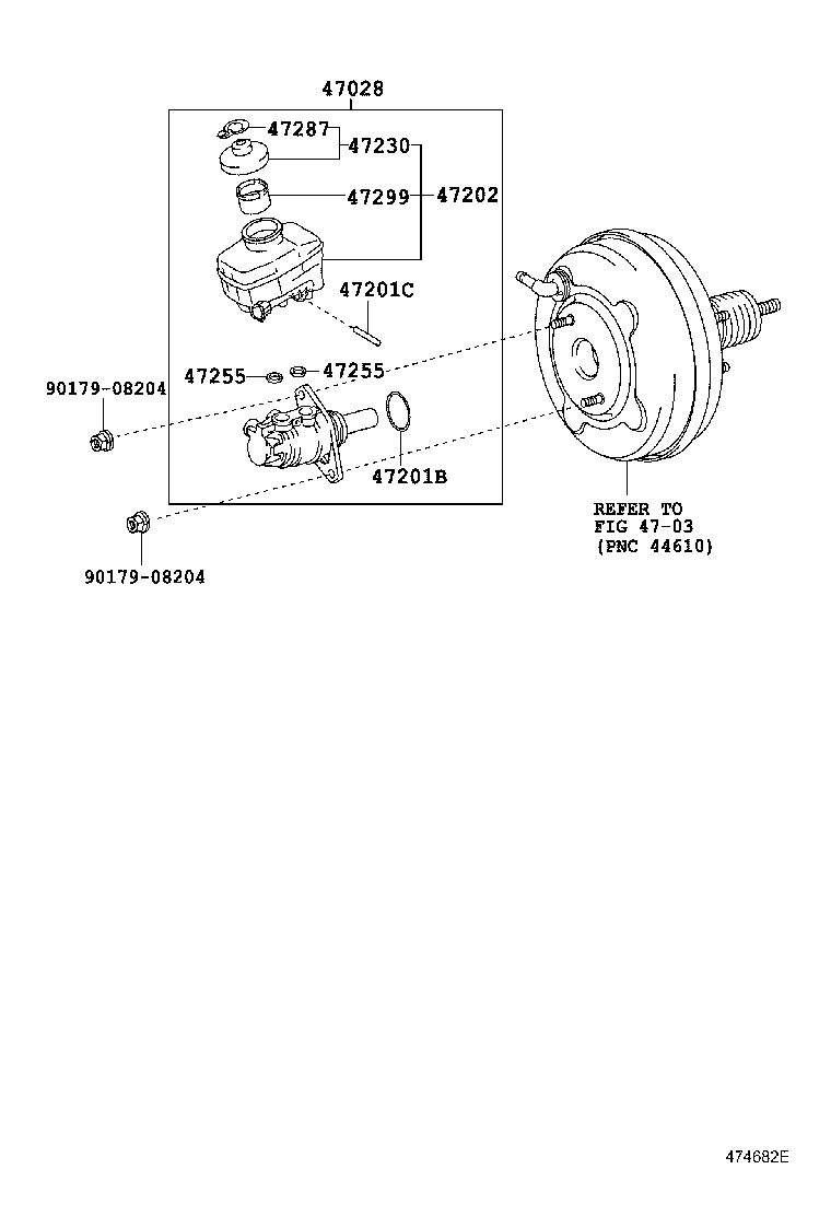 47220-53070 RESERVOIR SUB-ASSY, BRAKE MASTER CYLINDER product image