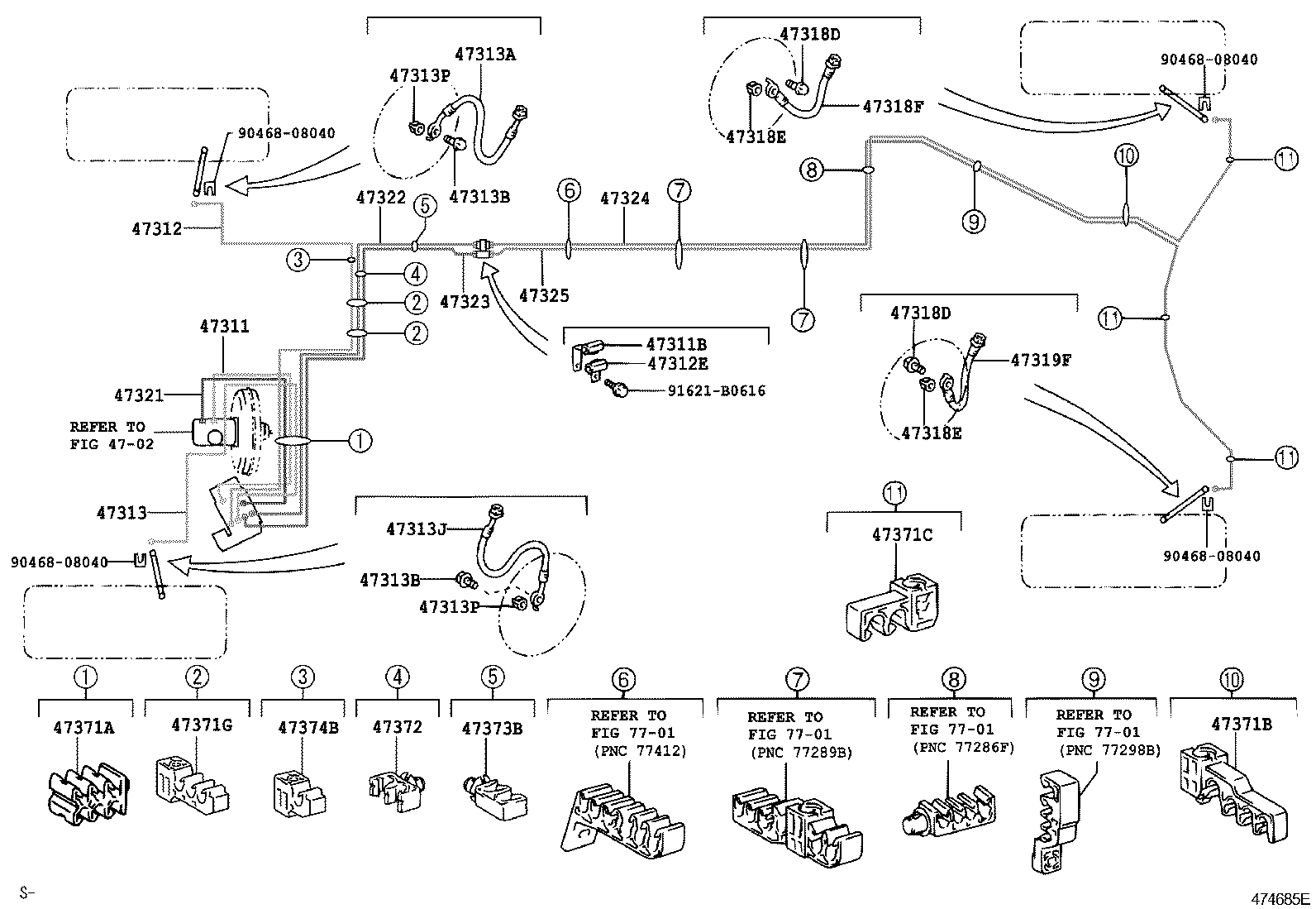 44050-53490 ACTUATOR ASSY, BRAKE product image
