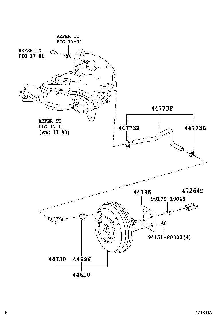 47264-30060 CLEVIS, BRAKE MASTER CYLINDER PUSH ROD product image