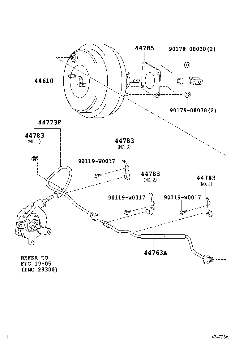 44750-0F030 HOSE, UNION TO CHECK VALVE product image