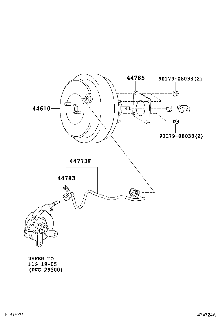 44750-0F030 HOSE, UNION TO CHECK VALVE product image