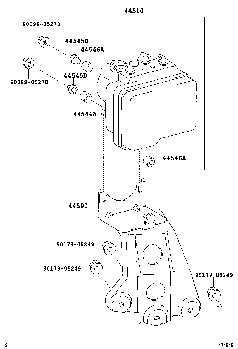 44050-42460 ACTUATOR ASSY, BRAKE product image