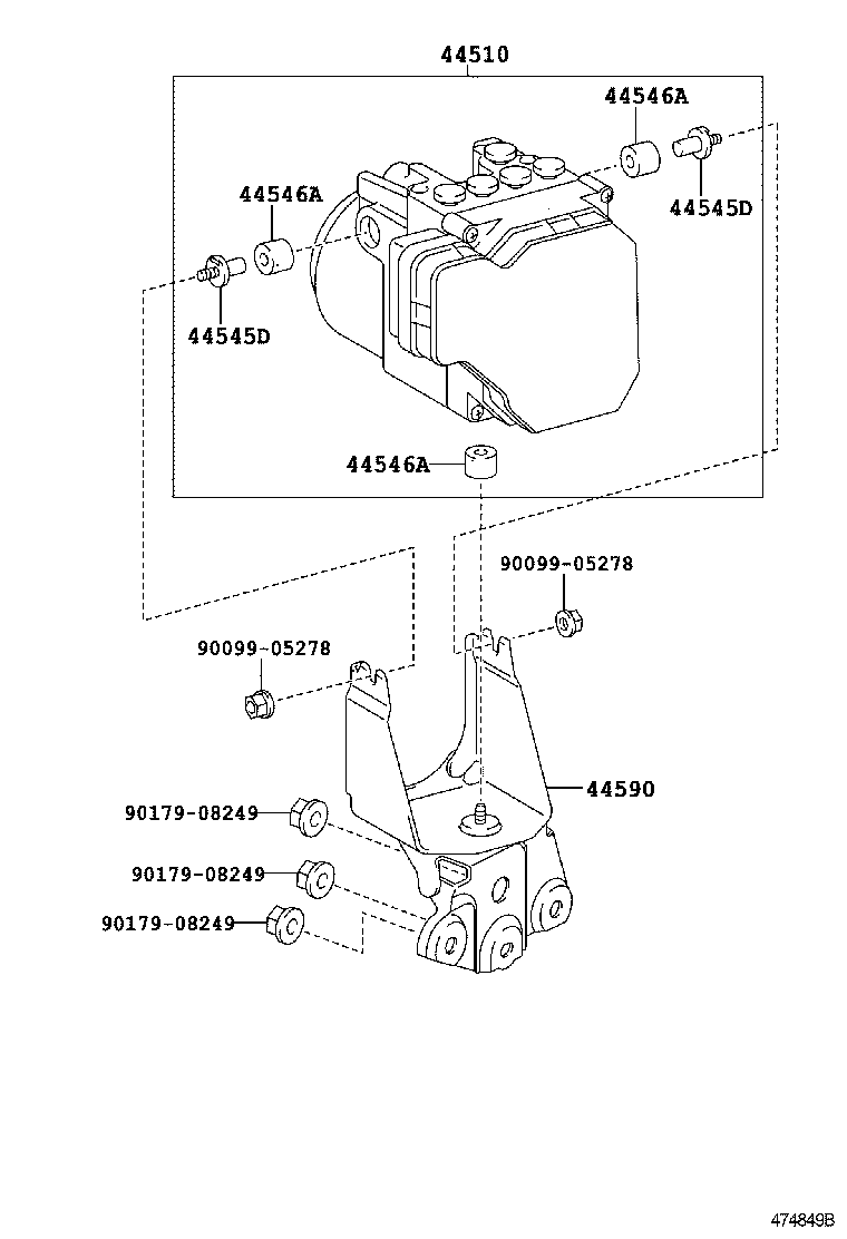 44050-42460 ACTUATOR ASSY, BRAKE product image