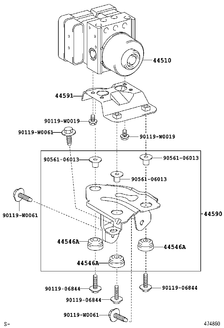 44050-0D030 ACTUATOR ASSY, BRAKE product image
