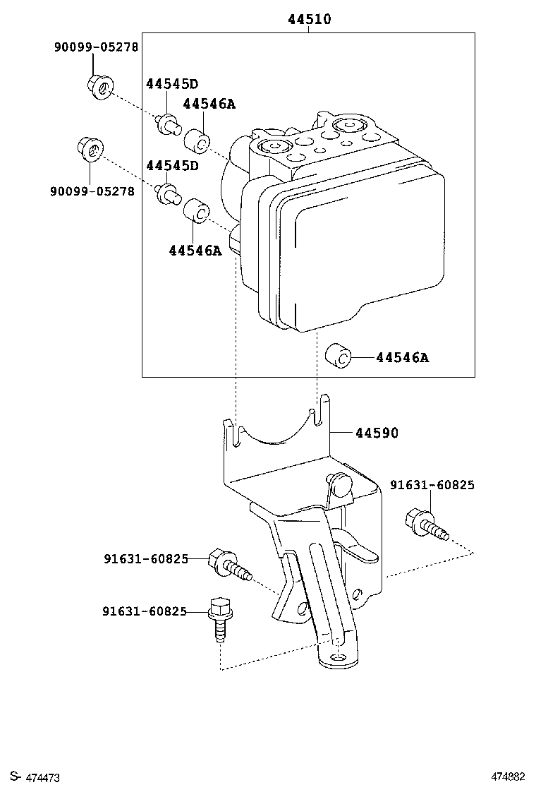 44050-52670 ACTUATOR ASSY, BRAKE product image