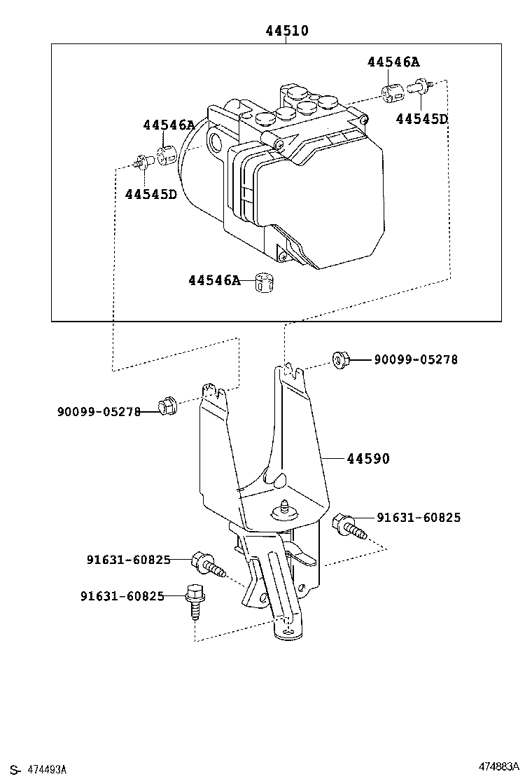 44050-52670 ACTUATOR ASSY, BRAKE product image