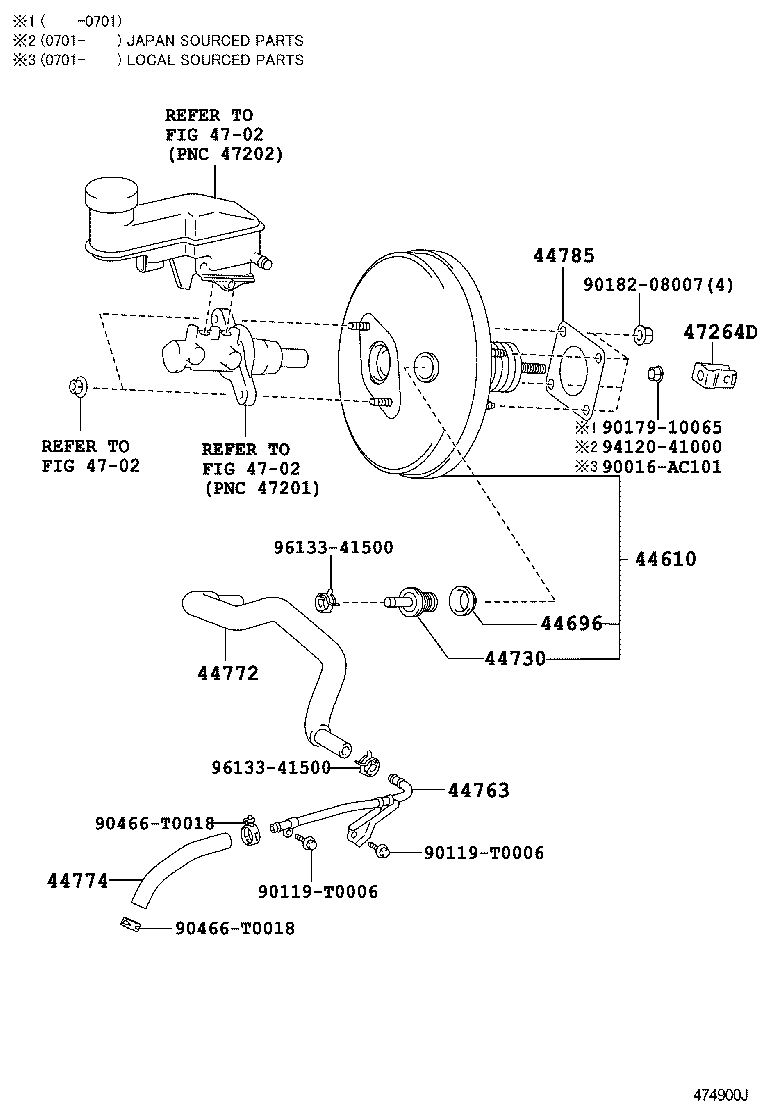 47264-0D030 CLEVIS, BRAKE MASTER CYLINDER PUSH ROD product image