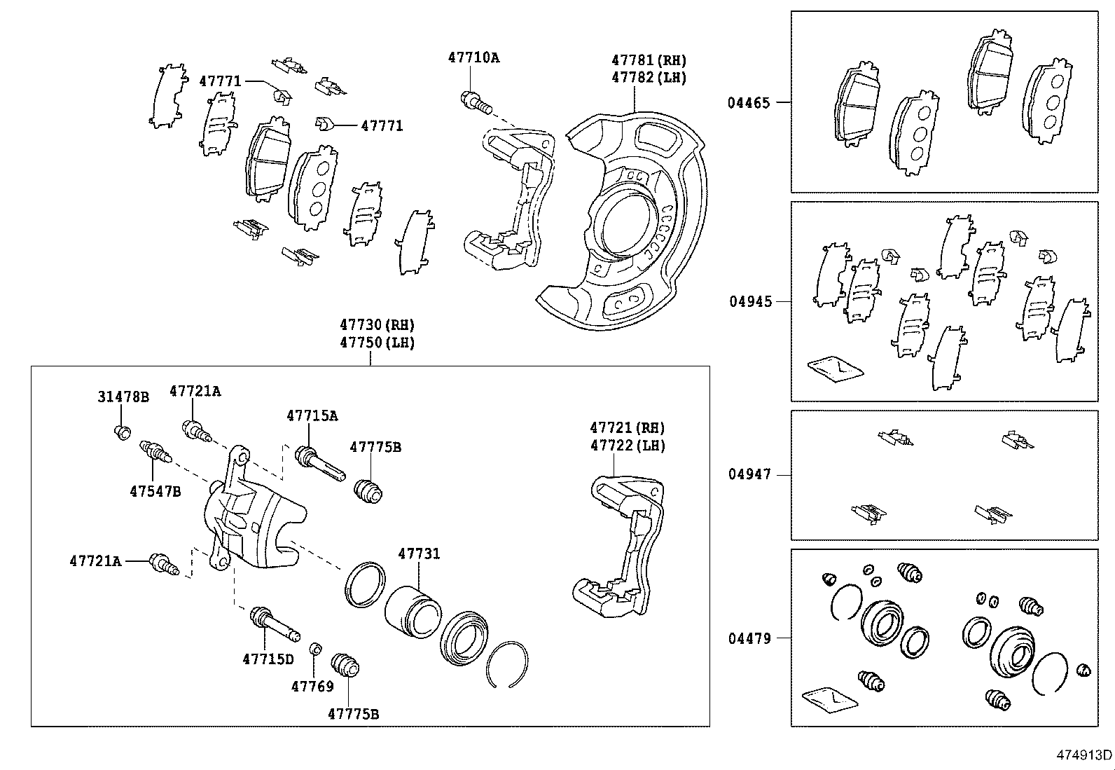 04465-52200 PAD KIT, DISC BRAKE, FRONT product image